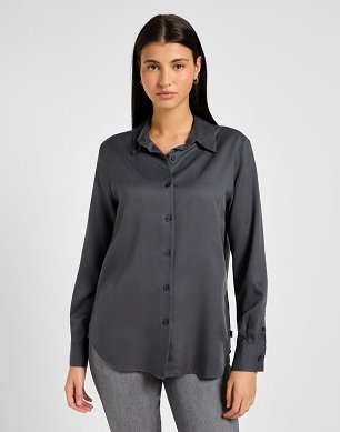 Koszula Damska Lee Pocketless Shirt Dark Muted Gray 112355196