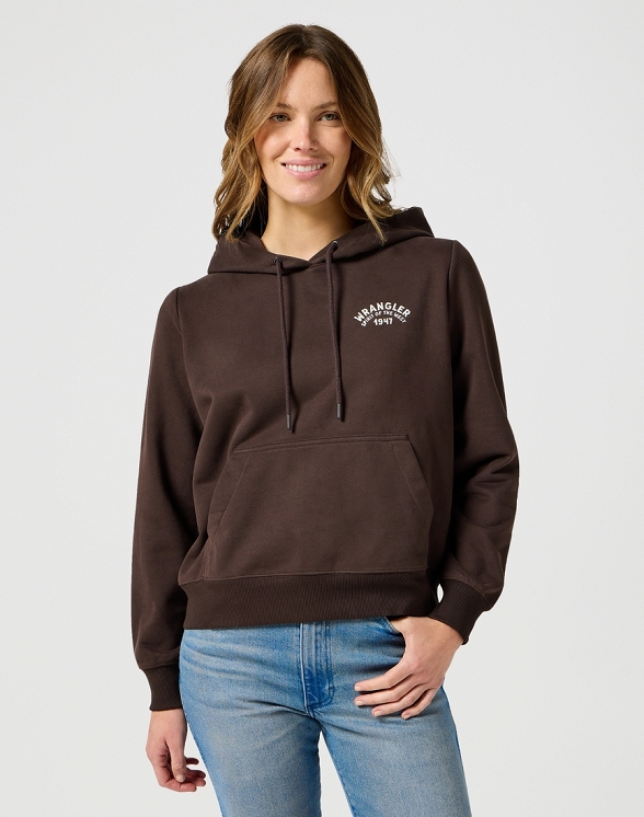 Bluza Damska Wrangler Regular Hoodie Mole 112356458