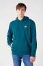 Bluza Męska Wrangler Sign Off Hoodie Deep Teal Green W651I3G03