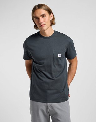 Koszulka Męska Lee Ww Pocket Tee Washed Black 112364587