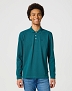 Koszulka Męska Wrangler Ls Polo Deep Teal 112355058