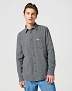 Koszula Męska Wrangler 1 Pkt Flannel Shirt Grey Black 112357253