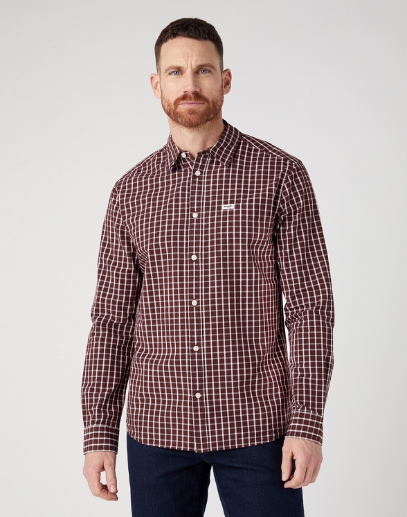 Koszula Męska Wrangler 1 Pocket Shirt Dahlia W5A24MH45