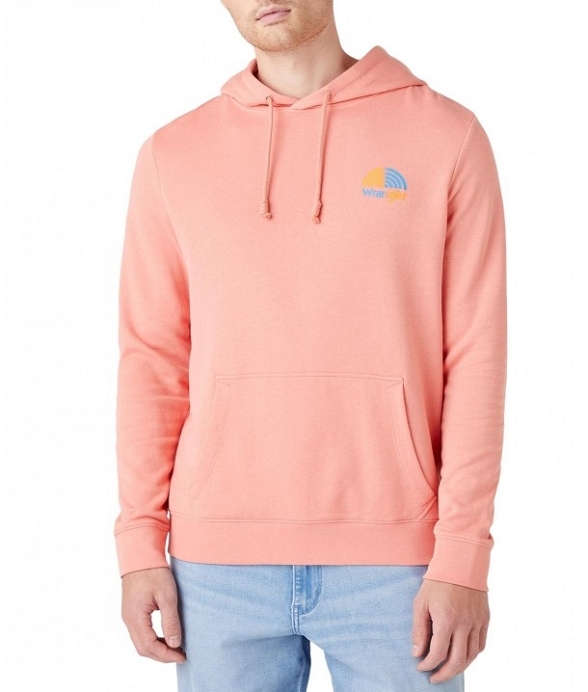 Bluza Męska Wrangler Rainbow Hoodie Spiced Coral W6H8HAX6Y