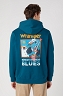 Bluza Męska Wrangler Logo Hoodie Deep Teal Green W654IQG03