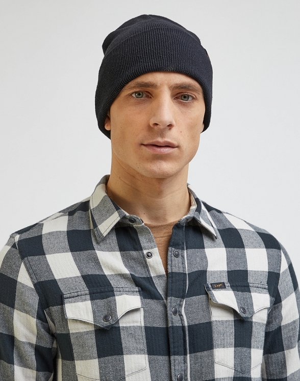 Czapka Męska Lee Essential Beanie Black LP774701