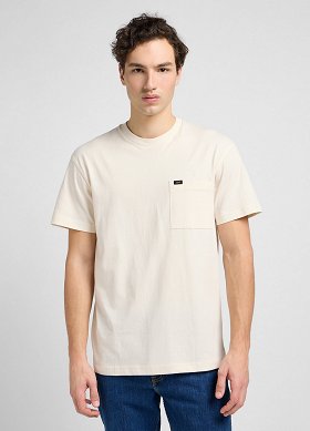 T-shirt Męski Lee Relaxed Pocket Tee Ecru LL02FPA74