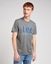 Koszulka Męska Lee Big Logo Tee Grey Mele 112349541