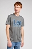 Koszulka Męska Lee Big Logo Tee Grey Mele 112349541