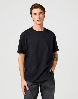 Koszulka Męska Wrangler Ss Solid Tee Black 112365120