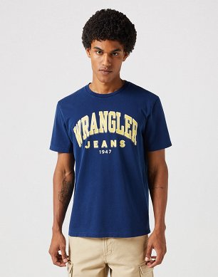 Koszulka Męska Wrangler Graphic Tee Navy W112350525