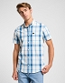 Koszula Męska Lee Lee Button Down Ss Stream Ecru Plaid 112363688