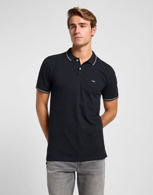 Koszulka Męska Lee Pique Polo Black 112363659