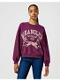 Bluza Damska Wrangler Oversized Sweat Italian Plum 112356444