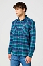 Koszula Męska Wrangler Flannel Western Shirt Deep Teal 112356766