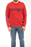 Bluza Męska Wrangler Crew Sweat Rococco Red W6M3HAXA4