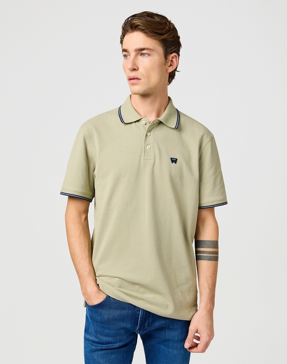 Koszulka Męska Wrangler Polo Shirt Tea 112362829