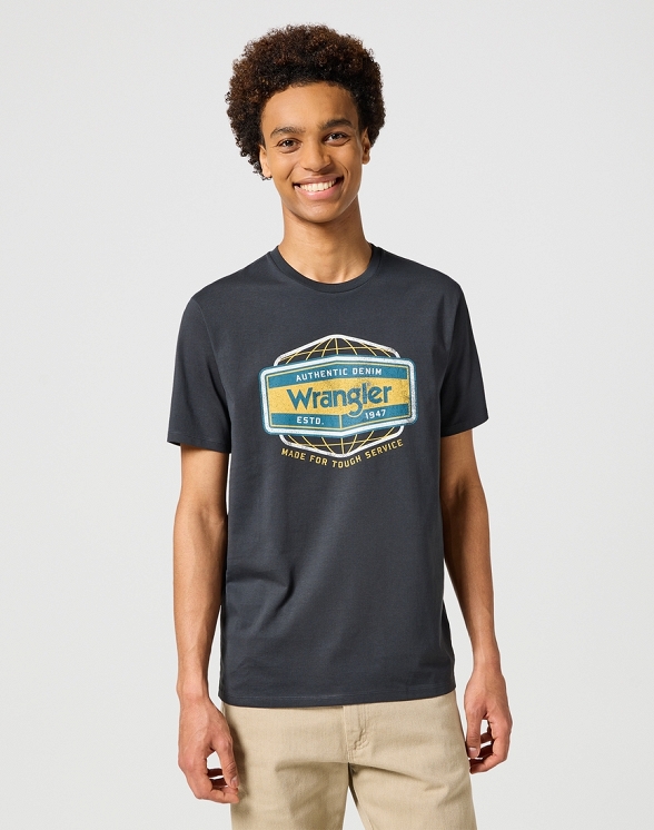 Koszulka Męska Wrangler Americana Tee Faded Black 112357377