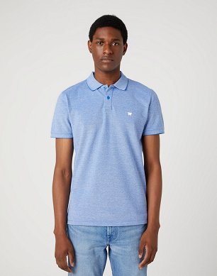 T-shirt Męski Wrangler Refined Polo Shirt Blue W749KHX05