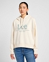 Bluza Damska Lee Logo Hoodie Ecru 112355217