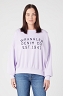 Bluza Damska Wrangler Crew Sweat Pastel Violet W6R5HAP26