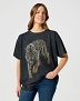 Koszulka Damska Wrangler Oversized Tee Faded Black 112356445