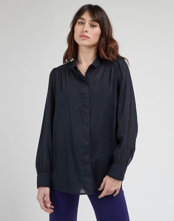 Koszula Damska Lee Shirred Blouse Unionall Blk L112341608