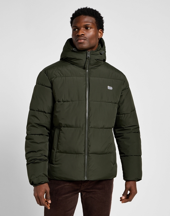 Kurtka Męska Lee Puffer Jacket Olive Night 112355678