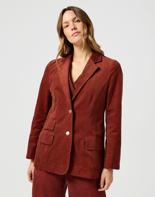 Kurtka Damska Wrangler Blazer Jacket Madder Brown 112356493