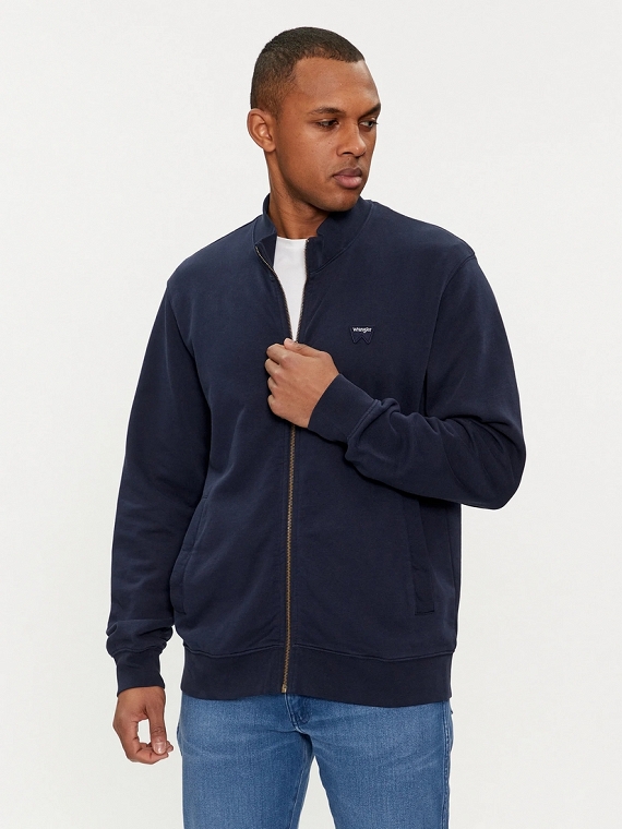 Bluza Męska Wrangler Funnel Neck Zip Navy W112350547