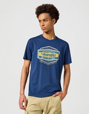 Koszulka Męska Wrangler Americana Tee Navy 112357448