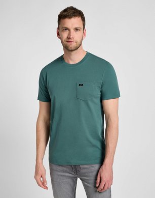 Koszulka Męska Lee Pocket Tee Evergreen 112355581