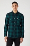 Koszula Męska Wrangler Ls Western Shirt Dark Matcha W5566VG61