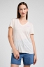 Koszulka Damska Lee V Neck Tee Ecru 112350251