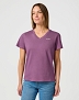 Koszulka Damska Wrangler Drapey V-Neck Tee Berry 112362318