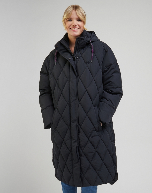 Kurtka Damska Lee Long Puffer Unionall Blk LQ51EVA76