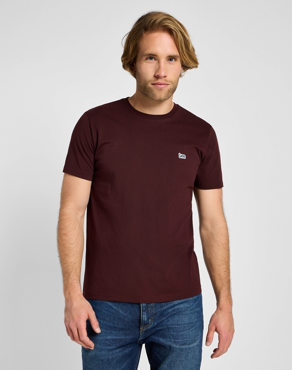 Koszulka Męska Lee Ss Patch Logo Tee Velvet Beet 112355585