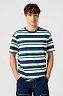 Koszulka Męska Wrangler Ss Stripe Tee Navy 112357450