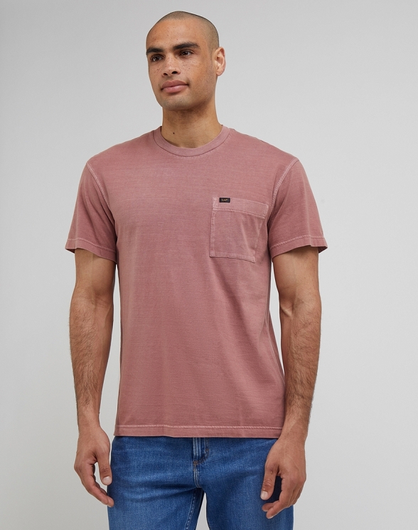 T-shirt Męski Lee Relaxed Pocket Tee Dark Mauve LL02FPA65