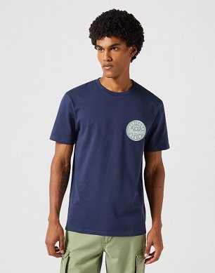 Koszulka Męska Wrangler Graphic Tee Navy 112351231