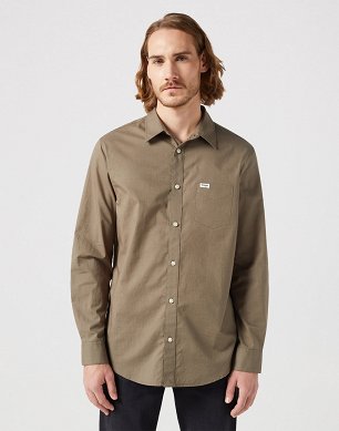 Koszula Męska Wrangler 1 Pkt Shirt Dusty Olive 112350720