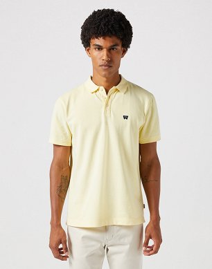 Polo Męskie Wrangler Refined Polo Shirt Yellow 112350394